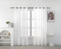 Biely záves TASMA so vzorom 140x250 cm Zavesenie: Riasiaca páska