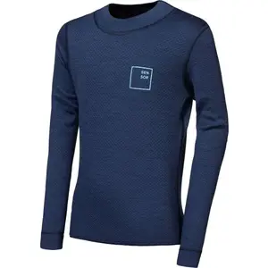 Sensor MERINO DF LOGO UP Dětské funkční triko, tmavě modrá, velikost