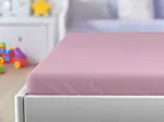Jersey plachta do detskej postieľky ružová 70 x 140 cm