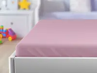 Jersey plachta do detskej postieľky ružová 70 x 140 cm