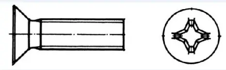 MDtools Šrouby zápustné, křížové DIN 965, pozinkované, různé rozměry Velikost: M6x30 mm