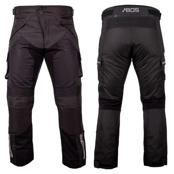 Moto kalhoty BOS Patras Black M
