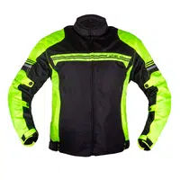 Letní moto bunda W-TEC Dexter černo-zelená 4XL