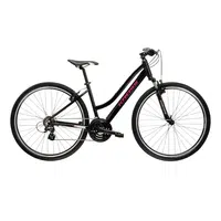 Dámské crossové kolo Kross Evado 2.0 28" Gen 007 S (15", 148-160 cm) černá / růžová / lesk