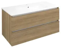 Sapho Ezara - Umývadlová skrinka, 100x46x52 cm, 2 zásuvky, dub Cuneo EZ101-2525