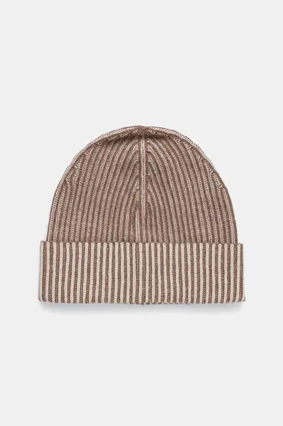 Čepice z vlněné směsi Sisley béžová barva, 132HLA00J