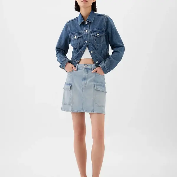 GAP Denim Cargo Mini Skirt - Women's