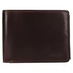 Pánská kožená peněženka Lagen Autom - tmavě hnědá