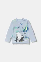 Dětské bavlněné tričko s dlouhým rukávem United Colors of Benetton