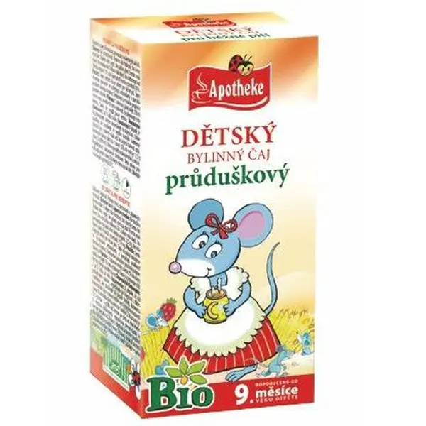 Apotheke Dětský čaj průduškový BIO 20x1,5 g