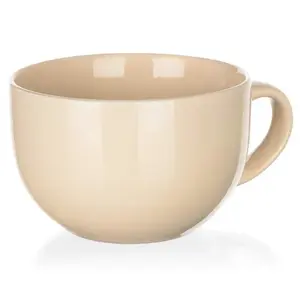 Hrníček Jumbo Amande béžový lesk 800ml