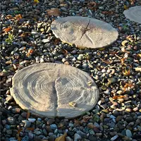 Nášľapný kameň Altus hnedý fi 30-40x4cm