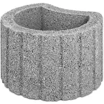 Svahová tvárnica polmesiac  30x20x26 cm sivá