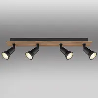 Stropné bodové svietidlo 57998-4W drevo LS4