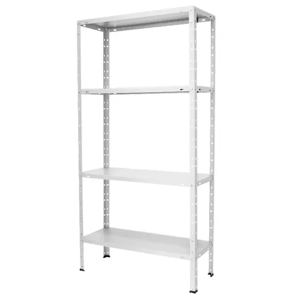 Skladový kovový regál 147x75x30 cm – 4 políc/40 kg