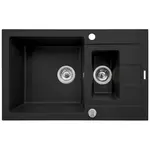 Dřez Sparta Plus (78x48) 1½B 1D karbon