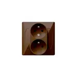 Dvojitá zásuvka GP-2AC bronz