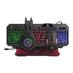 Marvo CM430 CZ/SK, sada klávesnice s herní myší, podložkou a sluchátky, CZ/SK, herní, membránová typ drátová (USB), černá, podsvíc