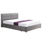 Posteľ Merida 160 svetlosivá/prírodná