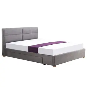 Posteľ Merida 160 svetlosivá/prírodná