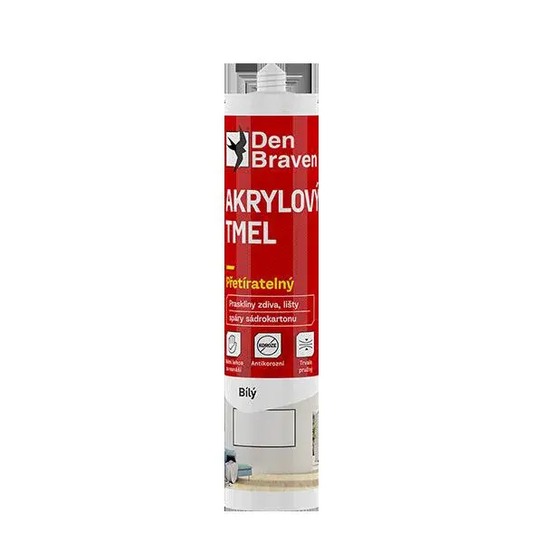 Den Braven Akrylový tmel hnedý 280 ml