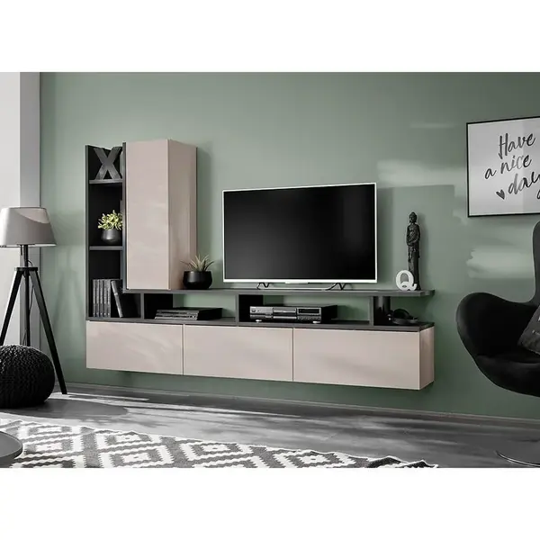 Obývacia stena Tytan Dgc Tt Dub Grafit/Kašmír