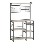 MID.YOU REGÁL, černá, šedobéžová, uhlíková ocel, 90/167/42 cm