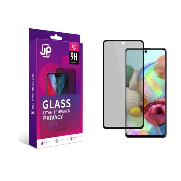 JP Titan Privacy extra odolné tvrzené sklo, Xiaomi 15T, černé