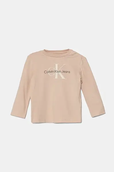 Detské tričko s dlhým rukávom Calvin Klein Jeans