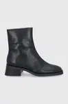 Kožené členkové topánky Vagabond Shoemakers BLANCA dámske, čierna farba, na podpätku, 5217-201-20