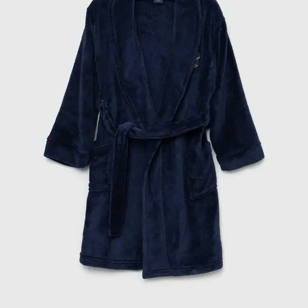 Detský župan Polo Ralph Lauren tmavomodrá farba