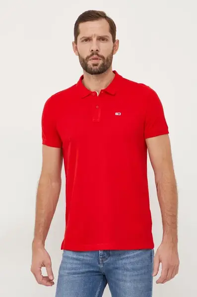 Tommy Jeans Bavlnené polo tričko Tommy Jeans
