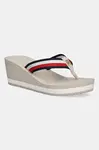 Šľapky Tommy Hilfiger TH CORPORATE WEDGE BEACH SANDAL