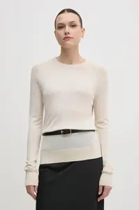 Calvin Klein Sveter s prímesou hodvábu Calvin Klein