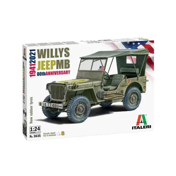 Model Kit auto 3635 - Willys Jeep MB (1:24)