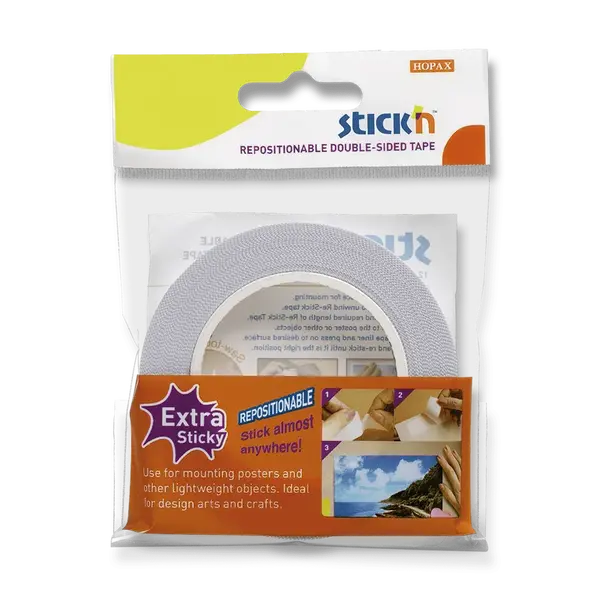 Oboustranná lepicí páska Hopax Stick’n Re-Stick Tape - 25 mm x 12 m