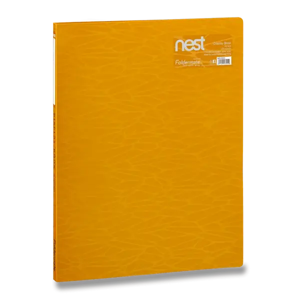 Katalogová kniha FolderMate Nest, A4, 20 fólií - zlatožlutá