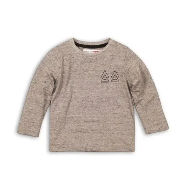 Triko chlapecké s dlouhým rukávem, Minoti, RANGER 8, šedá- 80/86
