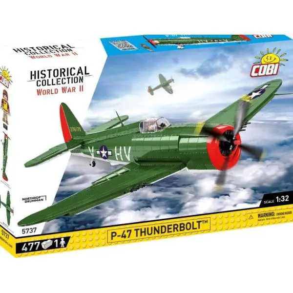 Cobi 5737 II WW P-47 Thunderbolt, 1:32, 477 k, 1 f