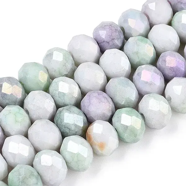 Ombre Effect Dyed Glass Beads Strands