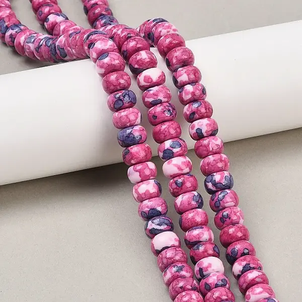Dyed Synthetic Riverstone Beads Strands