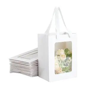 Rectangle Paper Storage Bags with Handle