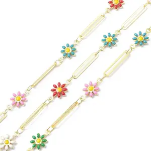 Brass & Enamel Link Chains