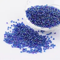 Round Transparent Colors Rainbow Glass Seed Beads