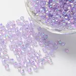 Bicone AB Color Plated Eco-Friendly Transparent Acrylic Beads