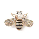 Bees Alloy Rhinestone Brooches for Backpack Clothes
