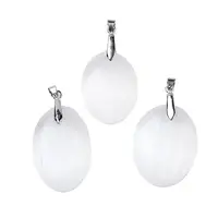 Natural Selenite Pendants