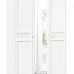 Šatní skříň se zrcadlem ofélie - bílá