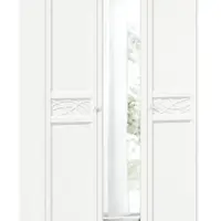 Šatní skříň se zrcadlem ofélie - bílá