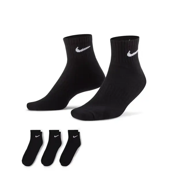 Nike Everyday Cushioned Training Ankle Socks (3 Pairs) M